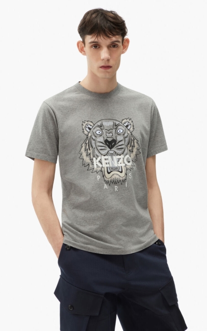 Kenzo Men Tigre T-shirt Dove Grey
